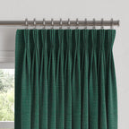 Pinch Pleat Drapery in Slubby Linen - Spruce