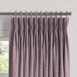 Pinch Pleat Drapery in Slubby Linen - Plum