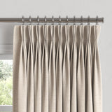 Pinch Pleat Drapery in Slubby Linen - Ivory