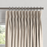 Pinch Pleat Drapery in Slubby Linen - Ivory