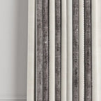 Pinch Pleat Drapery in French Laundry Stripe - Midnights
