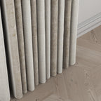 Pinch Pleat Drapery in French Laundry Stripe - Champagne