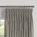 Pinch Pleat Drapery in Linen Sheer - Cinder