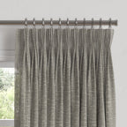 Pinch Pleat Drapery in Linen Sheer - Cinder