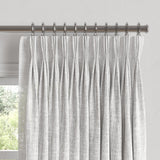 Pinch Pleat Drapery in Linen Sheer - Optic White