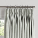 Pinch Pleat Drapery in Lush Linen - Fog