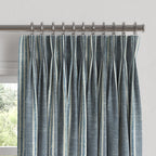 Pinch Pleat Drapery in Nautical Stripes - Surfs Up