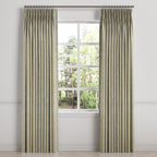 Pinch Pleat Drapery in Nautical Stripes - Shoreline