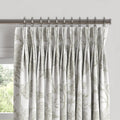 Pinch Pleat Drapery in Toile - Rich Cream