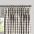 Pinch Pleat Drapery in Gingham - Hay