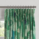 Pinch Pleat Drapery in Koi Pond - Green