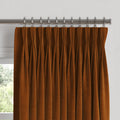 Pinch Pleat Drapery in Classic Velvet - Amber