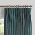 Pinch Pleat Drapery in Classic Velvet - Seaside
