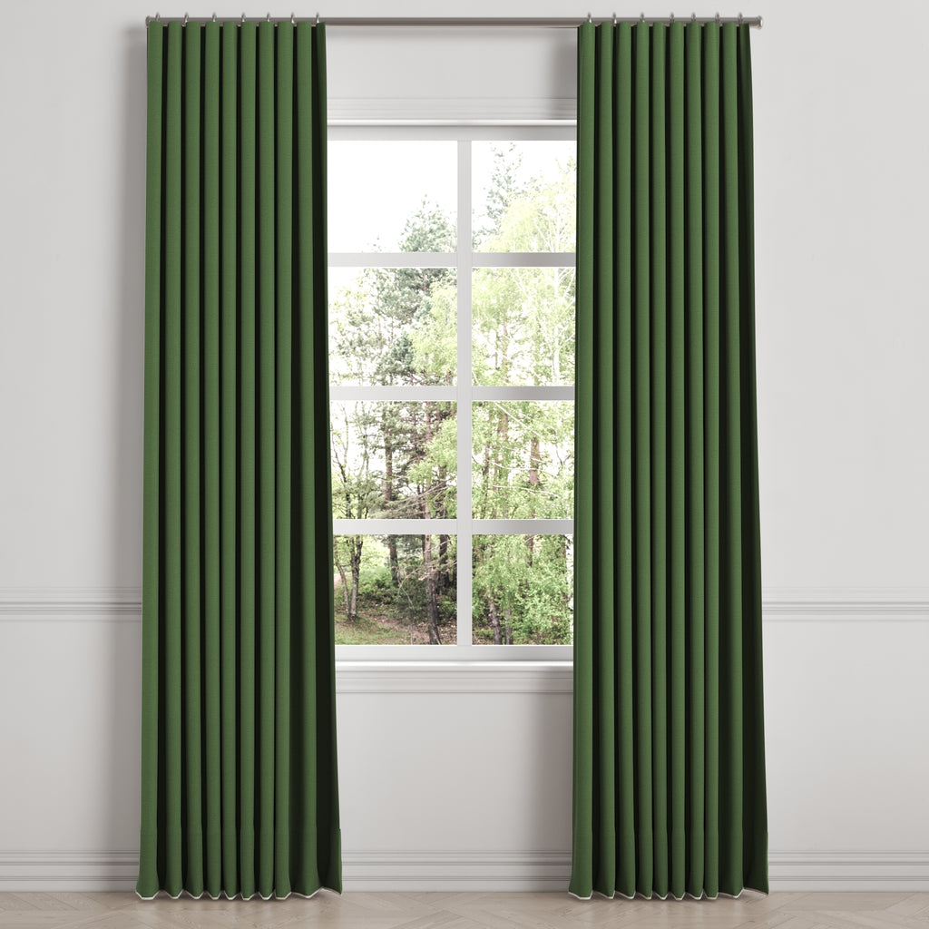 Ripplefold Drapery in Lush Linen - Forest