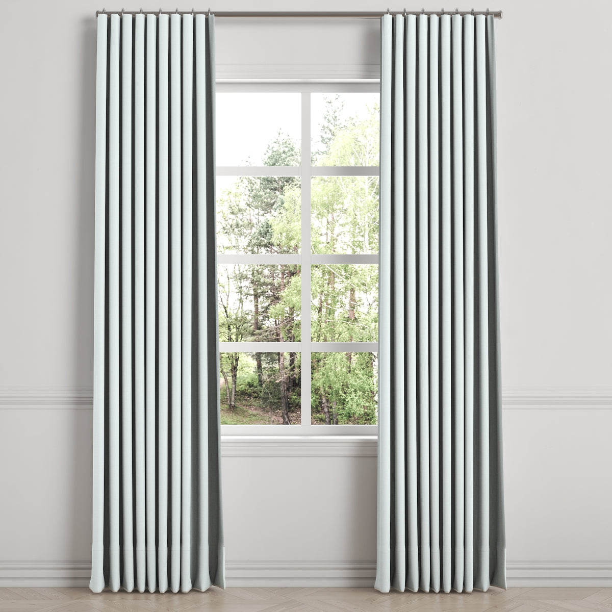 Ripplefold Drapery in Lush Linen - Ice