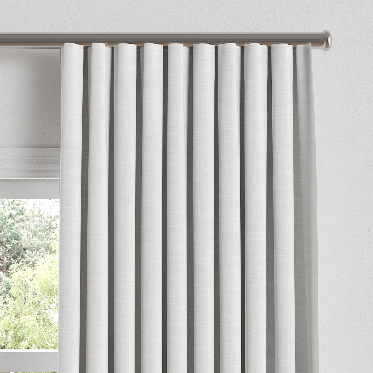 Ripplefold Drapery in Palazzo - Gray