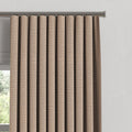 Ripplefold Drapery in Slubby Linen - Caramel