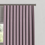 Ripplefold Drapery in Slubby Linen - Plum