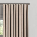 Ripplefold Drapery in Slubby Linen - Cashmere