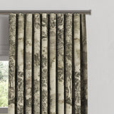 Ripplefold Drapery in Country Toile - Onyx