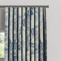 Ripplefold Drapery in Country Toile - Sapphire