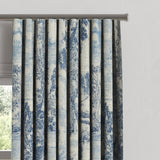 Ripplefold Drapery in Country Toile - Sapphire