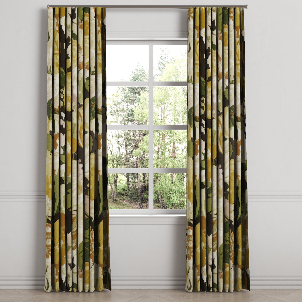 Ripplefold Drapery in Garden Tea Time - Moonglow