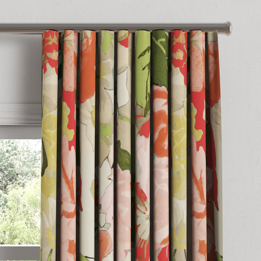 Ripplefold Drapery in Garden Tea Time - Pink