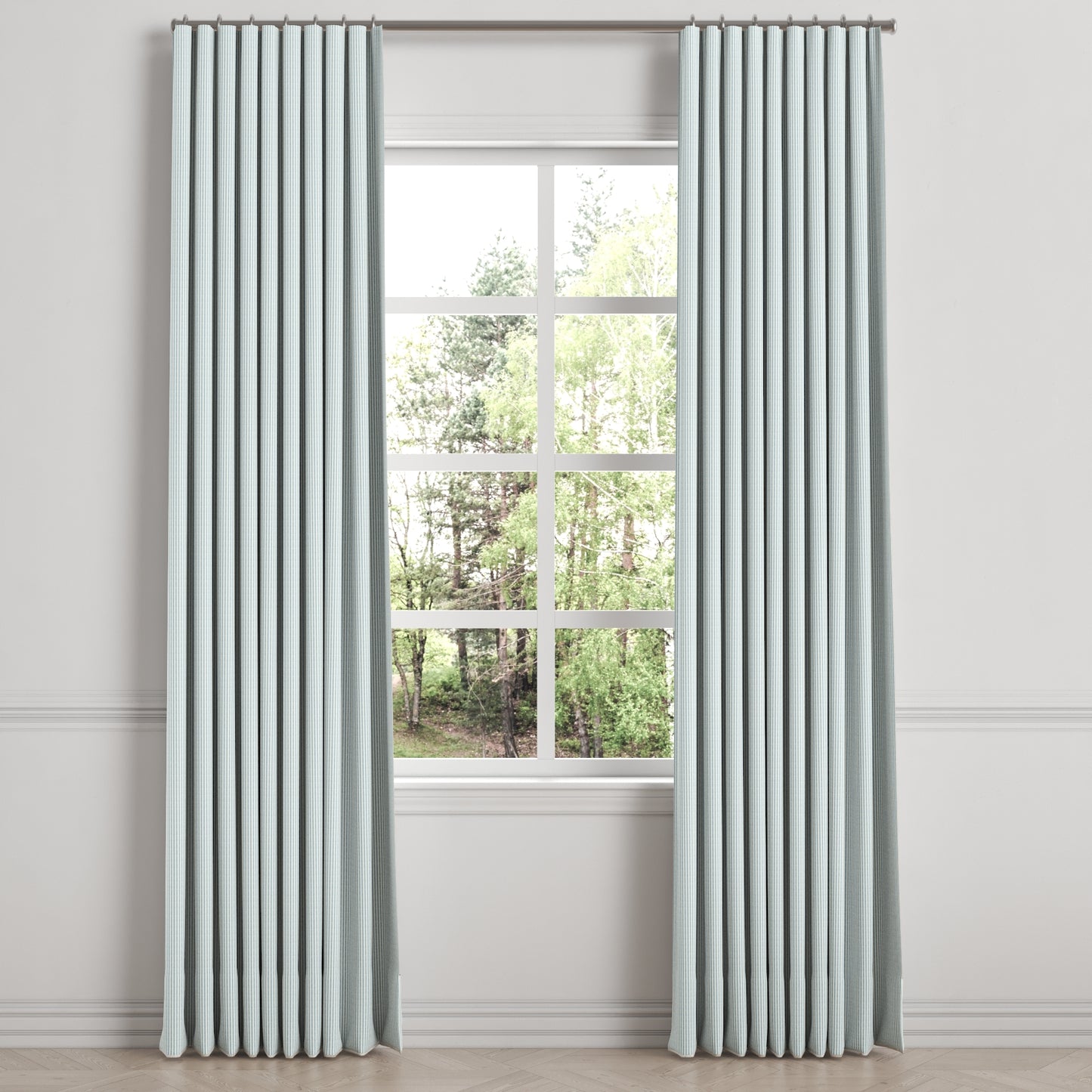 Ripplefold Drapery in Baldwin - Baby Blue