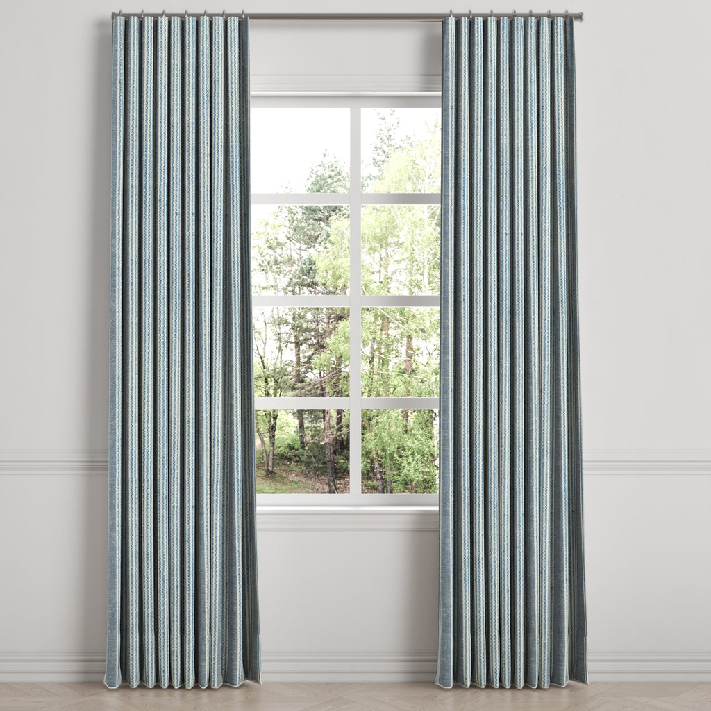 Ripplefold Drapery in Nautical Stripes - Surfs Up