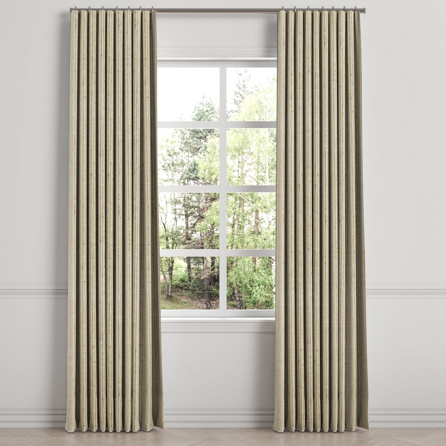 Ripplefold Drapery in Nautical Stripes - Beachy