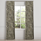 Ripplefold Drapery in Country Toile - Onyx