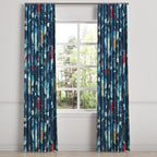 Ripplefold Drapery in Koi Pond - Blue