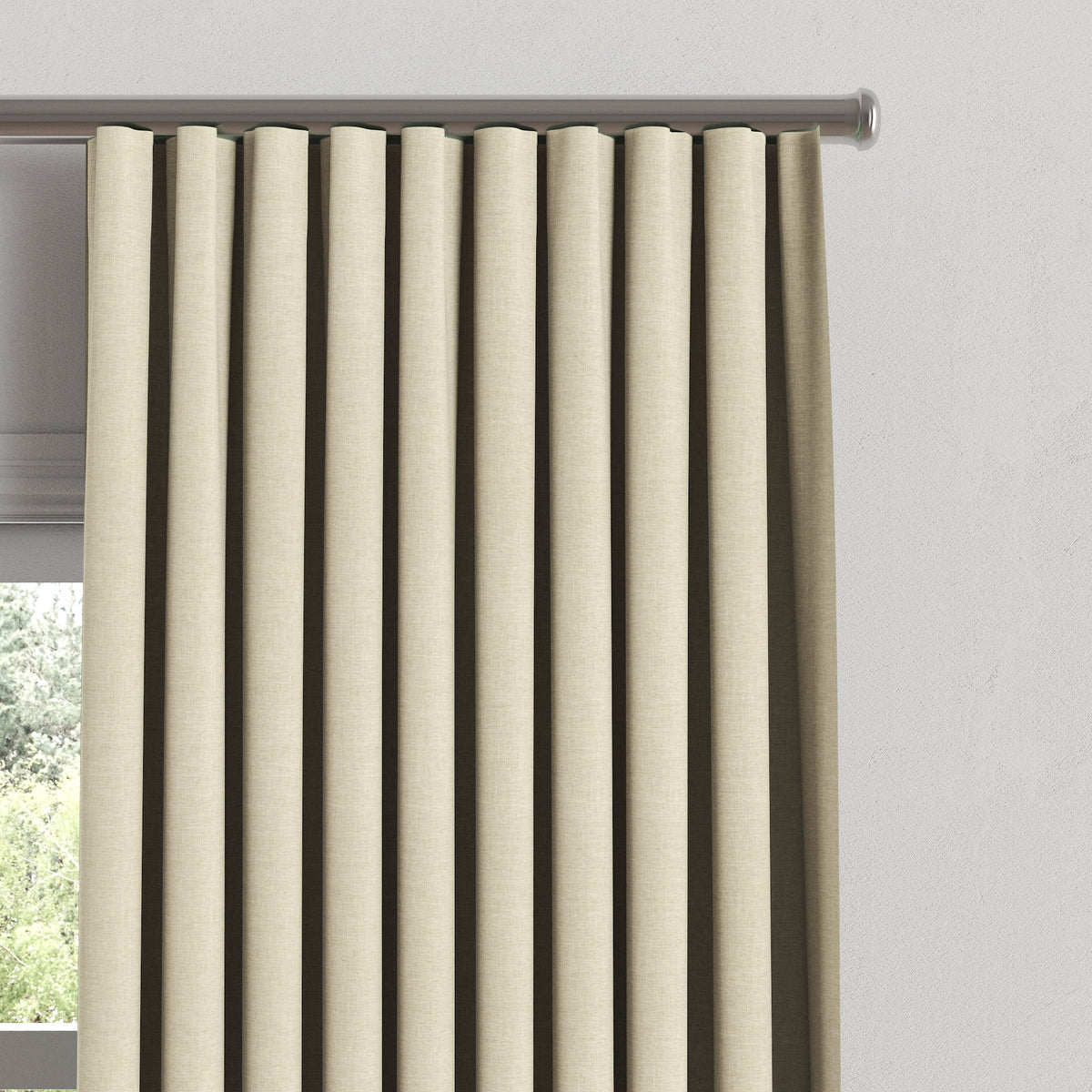 Ripplefold Drapery in Lush Linen - Mushroom
