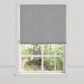 Flat Roman Shade in Ditsy - Indigo