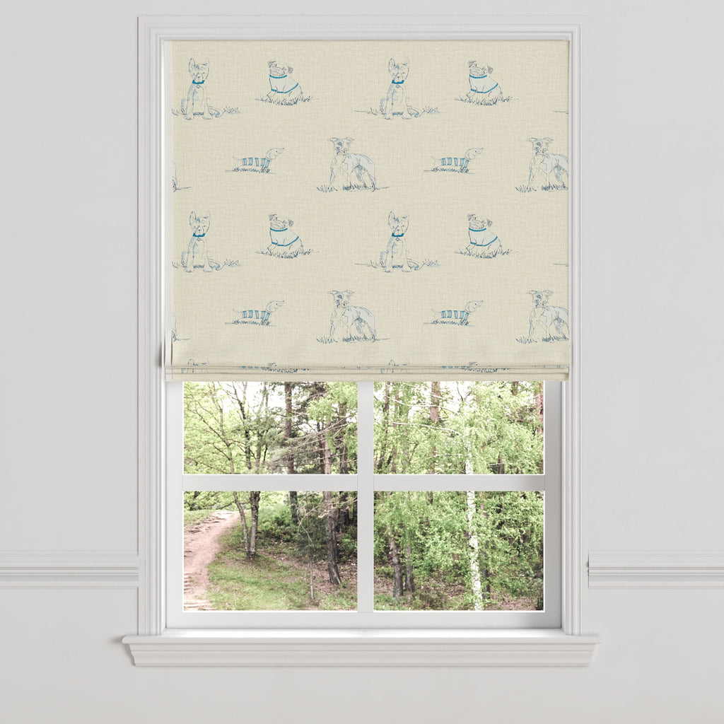 Flat Roman Shade in Duffy - Bone