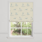 Flat Roman Shade in Duffy - Bone