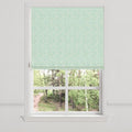Flat Roman Shade in Positive Print - Emerald