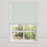 Flat Roman Shade in Positive Print - Rain