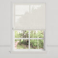Flat Roman Shade in Sheer - Cream
