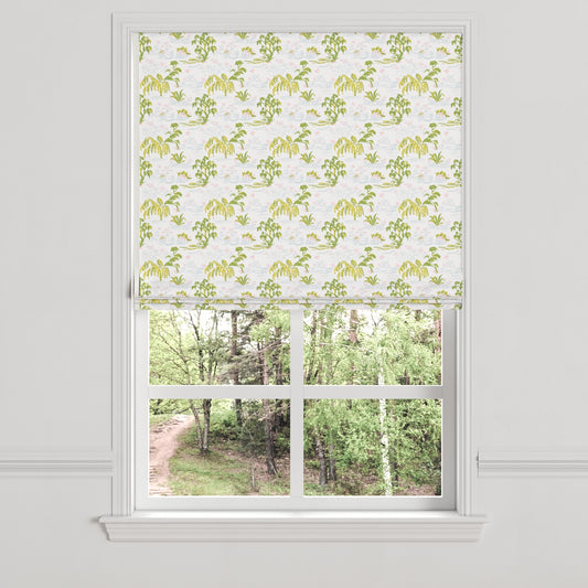 Flat Roman Shade in Meadow - Willow