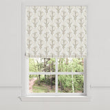 Flat Roman Shade in Cottage Flowers - Vanilla