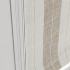 Flat Roman Shade in French Laundry Stripe - Champagne