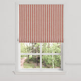 Flat Roman Shade in Nautical Stripes - Buoy