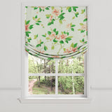 Relaxed Roman Shade in Grandma's Floral - Coral