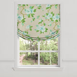 Relaxed Roman Shade in Grandma's Floral - Pink