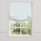 Relaxed Roman Shade in Lush Linen - Ice