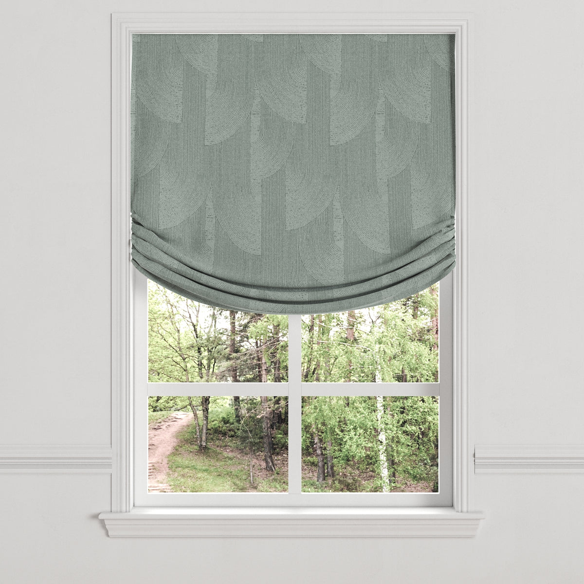 Relaxed Roman Shade in Make Waves - Dove