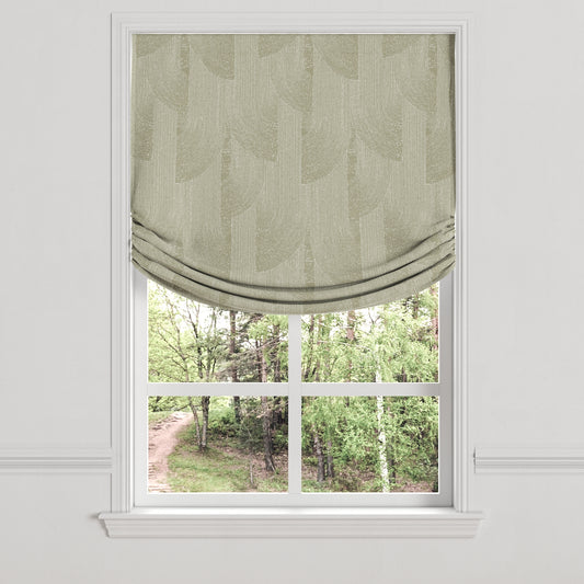 Relaxed Roman Shade in Make Waves - Oatmeal