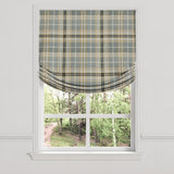 Relaxed Roman Shade in Tartan - Thunder